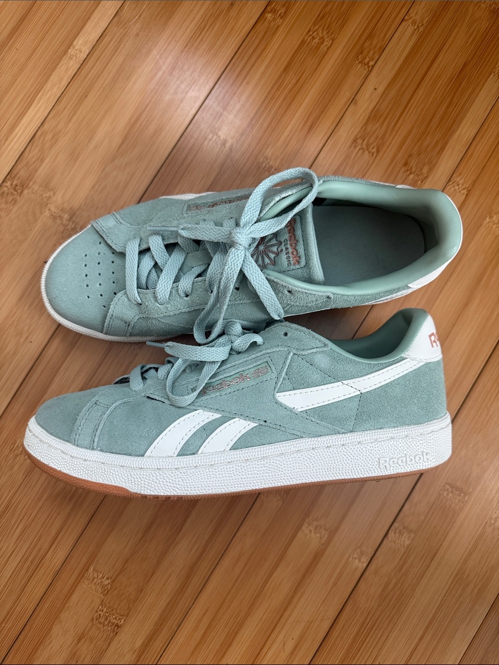 Reebok Club C Grounds Sneaker - Mint Green Suede